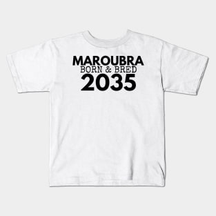 MAROUBRA BORN AND BRED 2035 DESIGN Kids T-Shirt